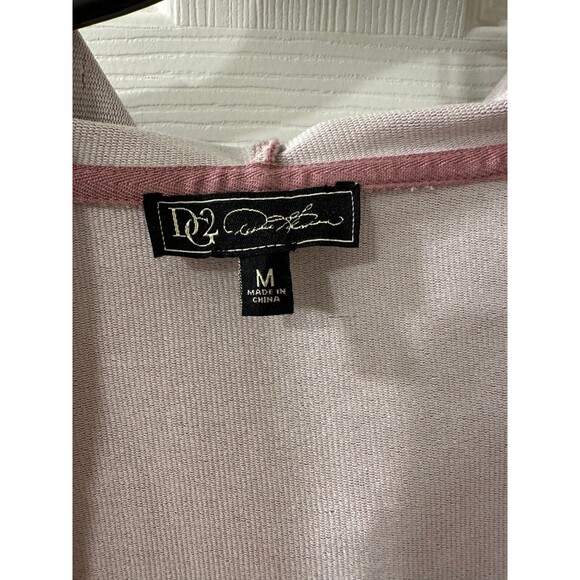 DG2 Diane Gilman DG Downtime Knit Flex Flutter-Back Hoodie Beige M - Picture 5 of 6